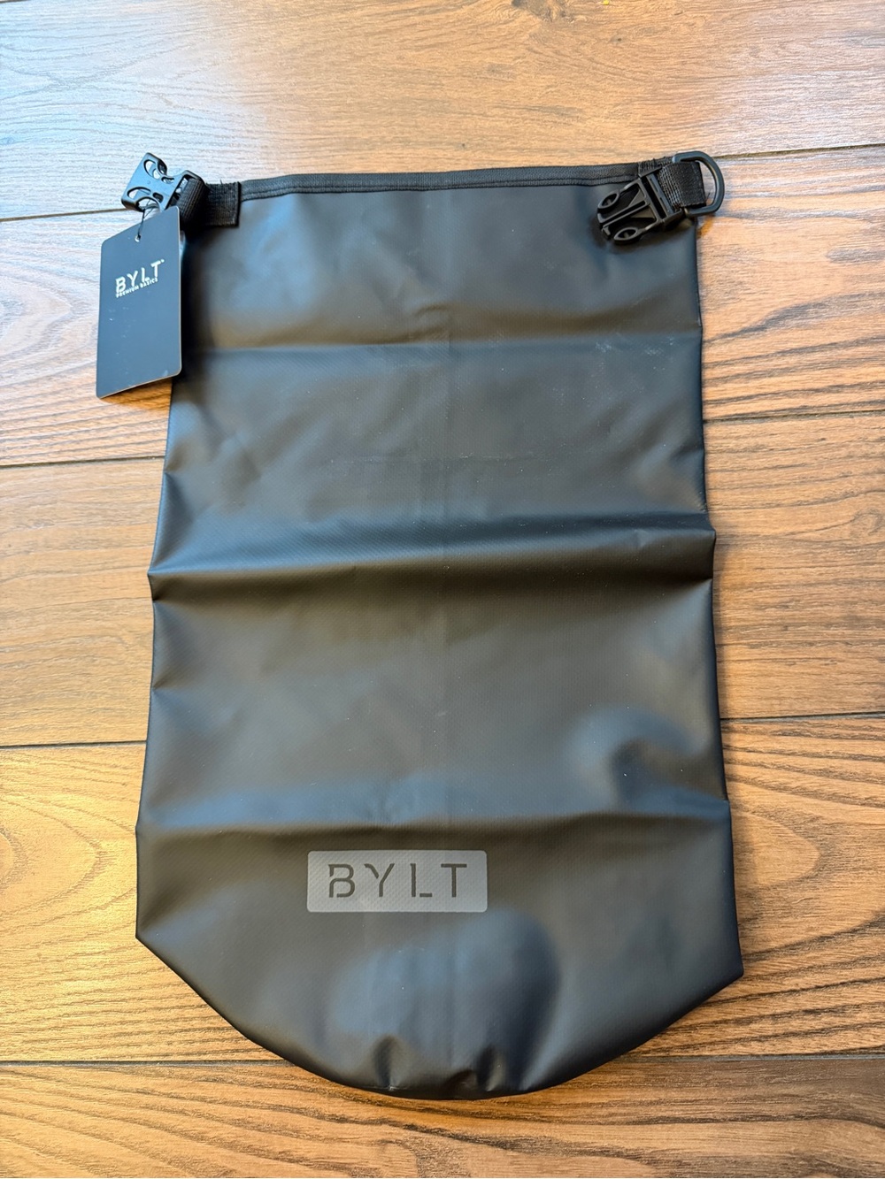 BYLT Basics Black Roll-Top Dry Duffel Bag